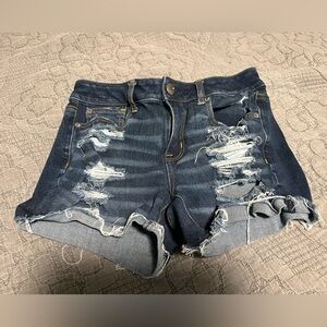 Distressed Jean Shorts